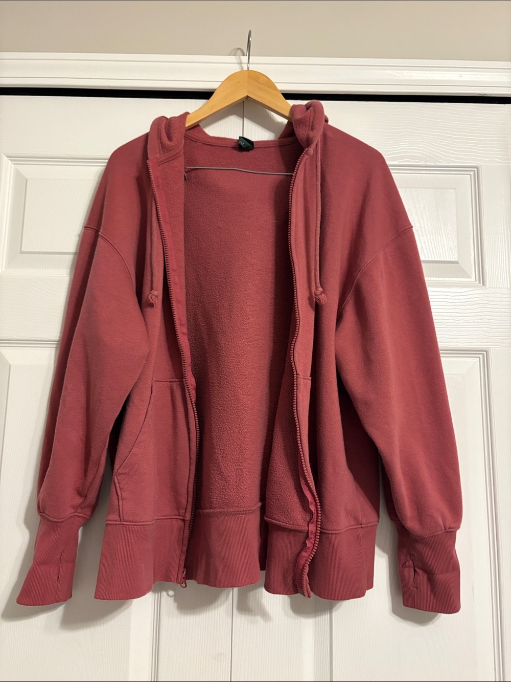 Wild Fable Washed Rose Zip-Up Hoodie